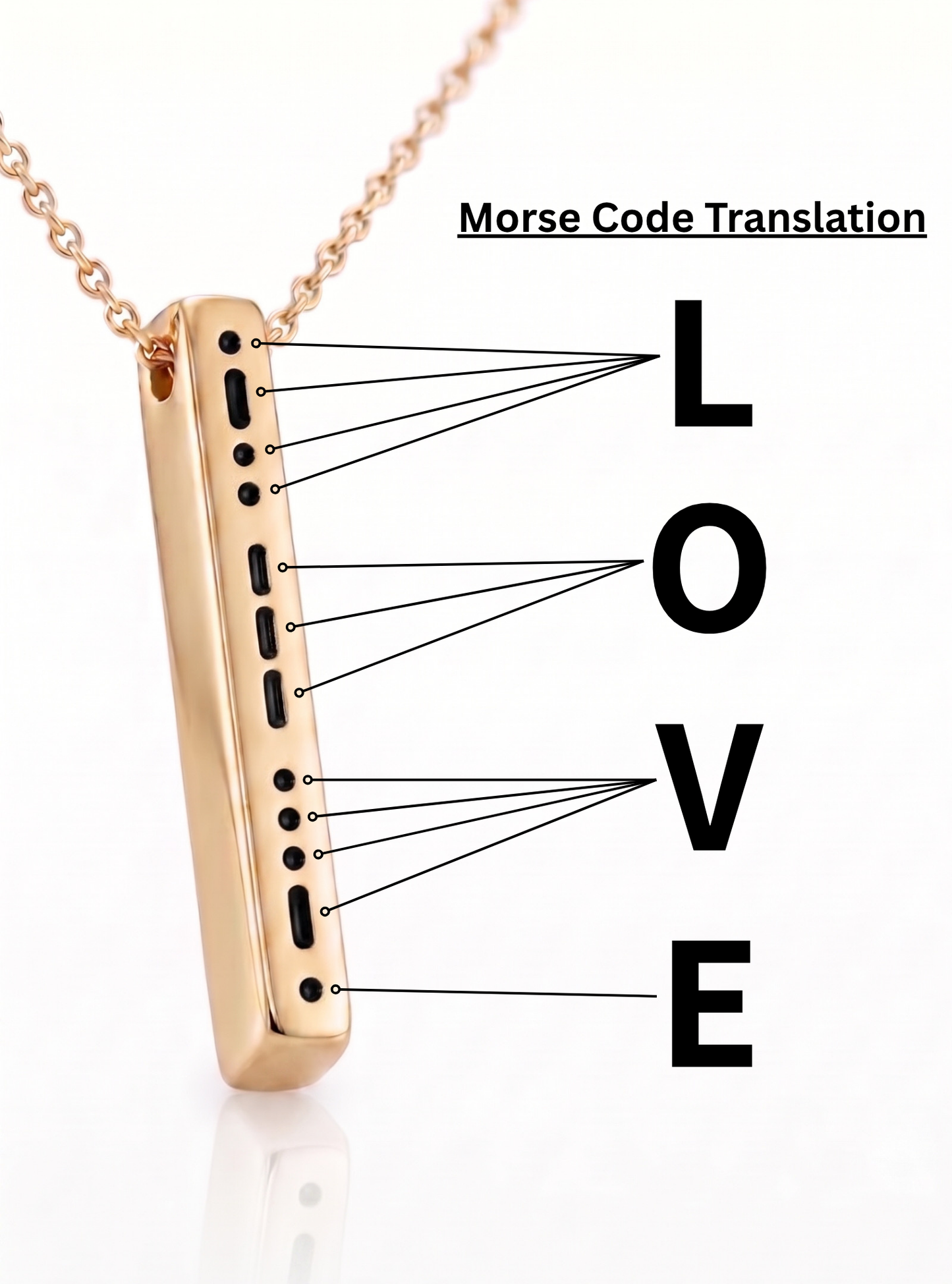 Custom Morse Code Necklace