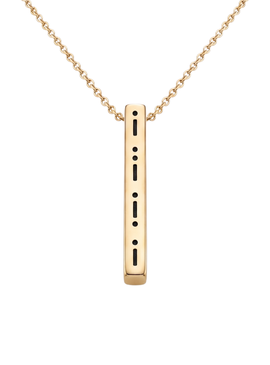Custom Morse Code Necklace
