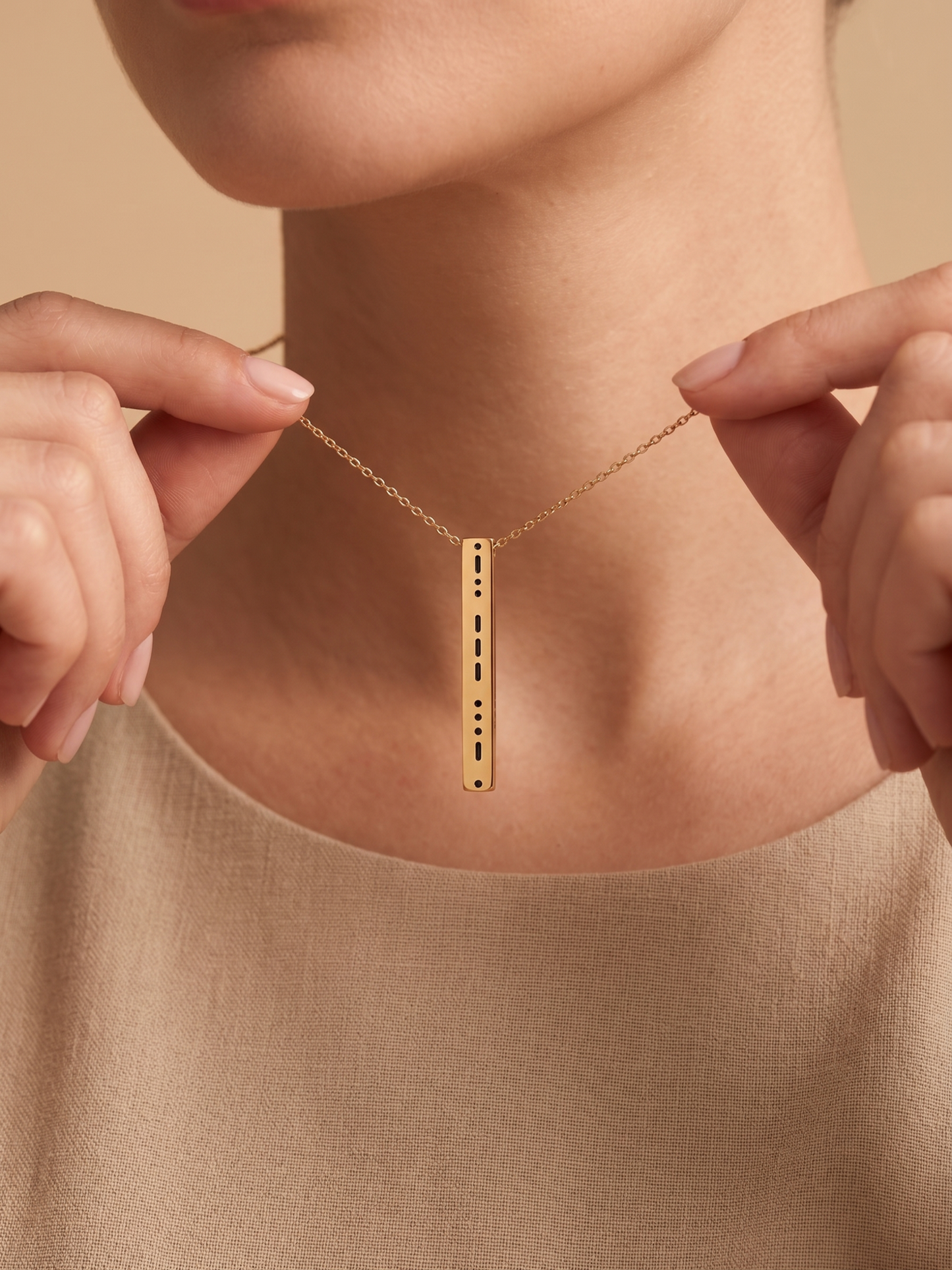 Custom Morse Code Necklace