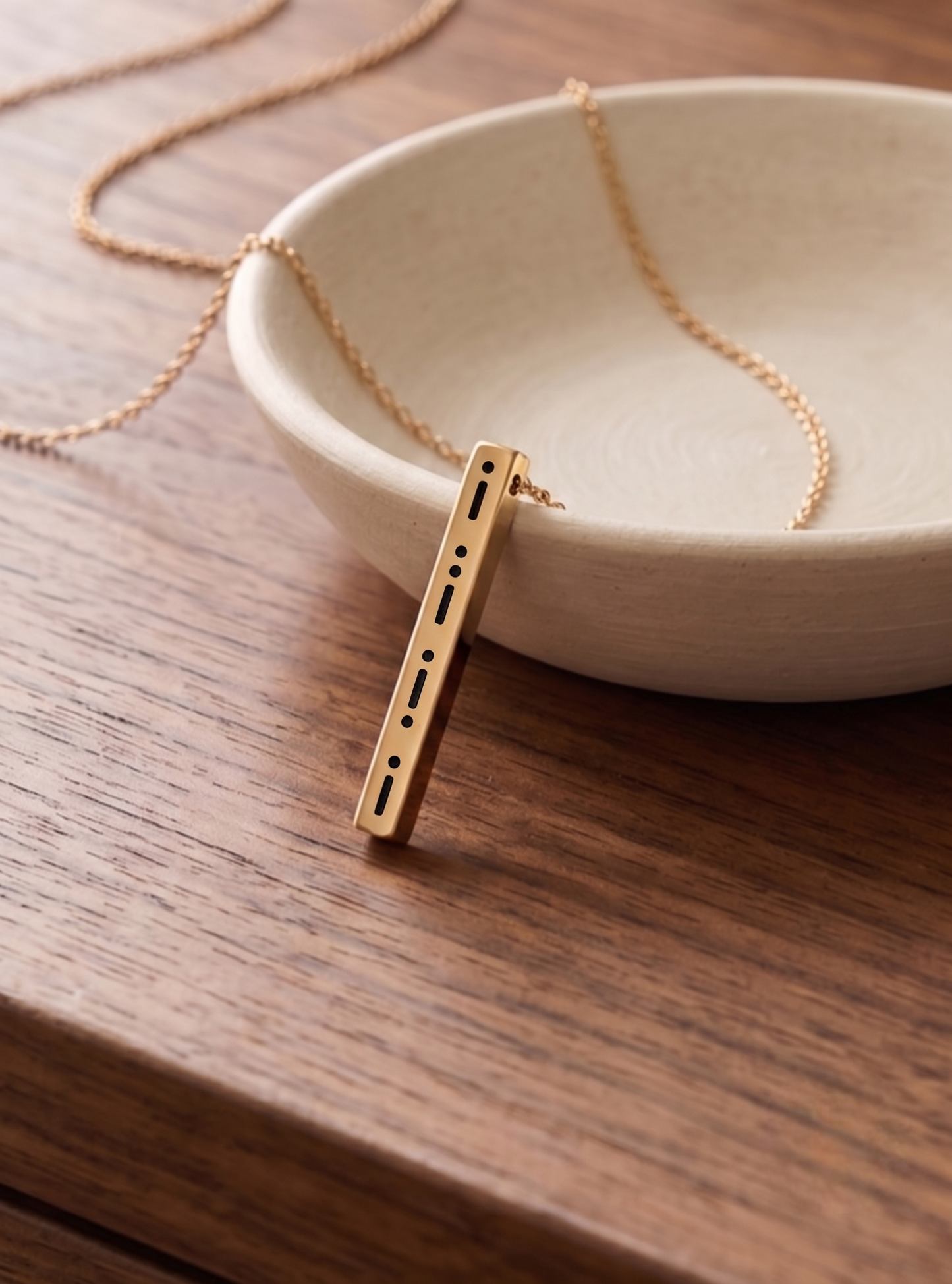 Custom Morse Code Necklace